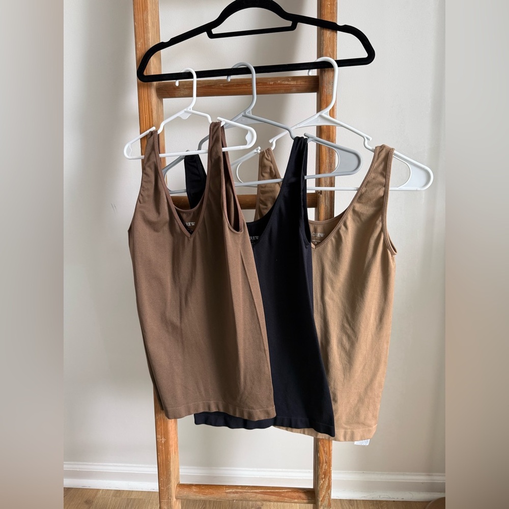 Set of 3 J.Crew Stretch Sleeveless Tops – Size S
